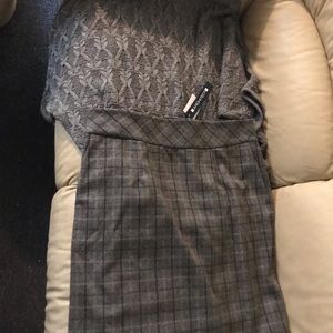 Exlarge sweater and new large skirt